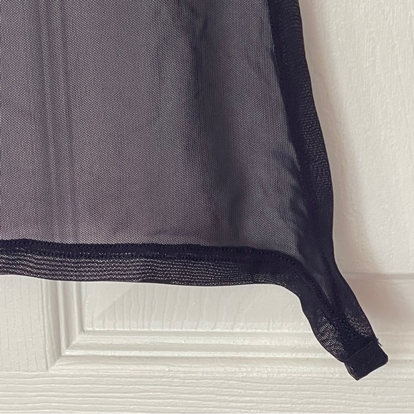 Navy Blue Sheer Sarong Swim Wrap 32” long - Picture 2 of 2